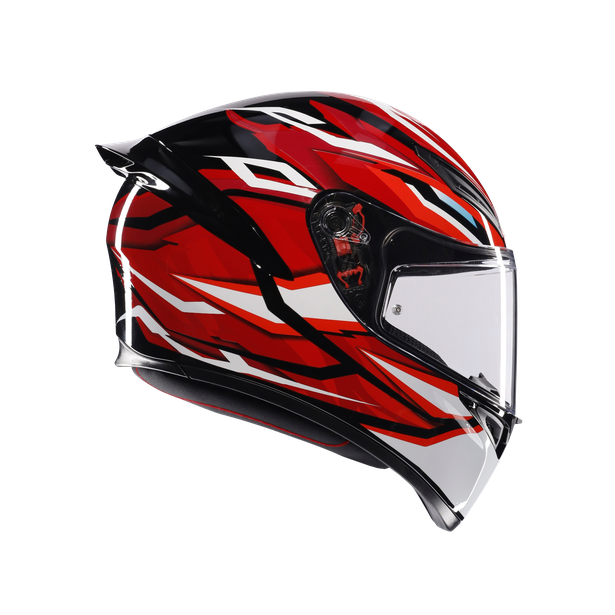 k1-s-lion-black-red-white-motorbike-full-face-helmet-e2206 image number 2