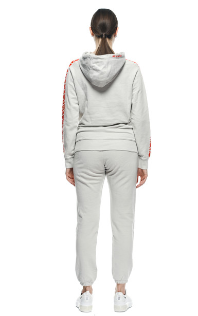 dainese-hoodie-stripes-lady-light-gray-fluo-red image number 4