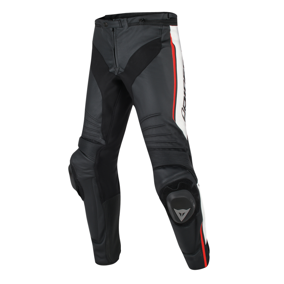 正規品／ダイネーゼ MISANO LEATHER PANTS カラー：N32-BLACK/WHITE/RED-FLUO サイズ：46 Dainese… 正規品／ダイネーゼ MISANO LEATHER PANTS カラー：N32-BLACK⁄WHITE