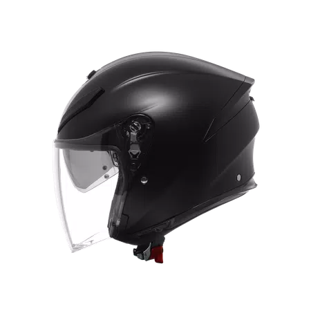 K5 JET EVO MONO MATT BLACK - MOTORBIKE OPEN FACE HELMET E2206 -  - 4