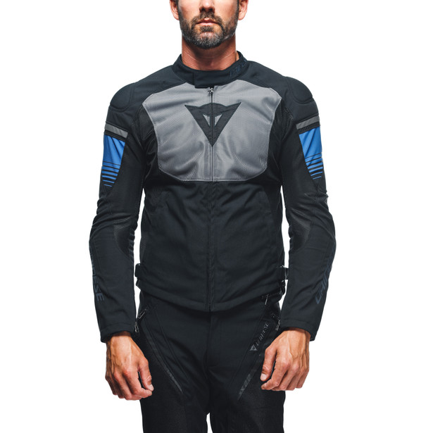 air-fast-tex-giacca-moto-estiva-in-tessuto-uomo-black-gray-racing-blue image number 8