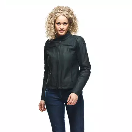 RAZON 2 - DAMES MOTORFIETS LEREN JAS - BLACK - 5