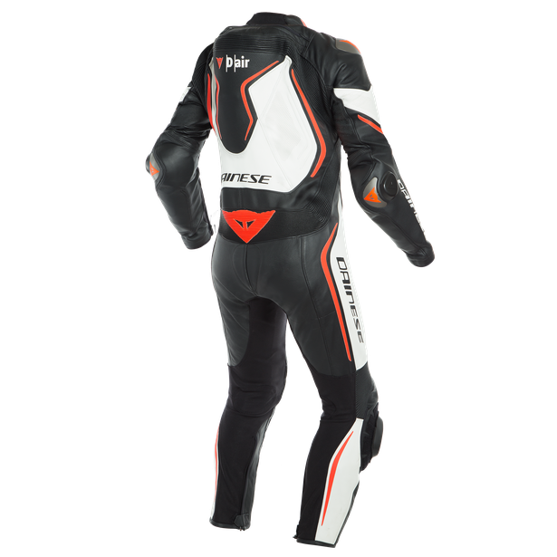 misano-2-d-air-perf-1pc-suit-black-white-fluo-red image number 1