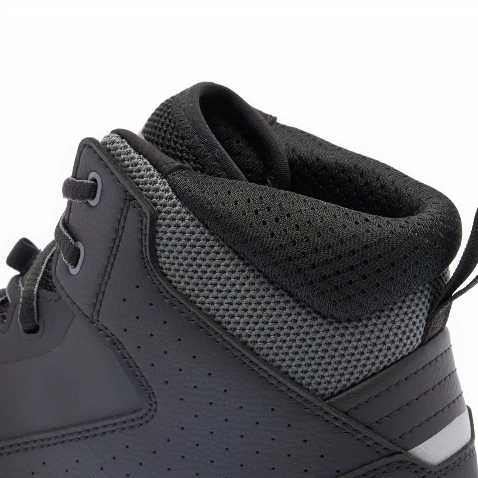 SUBURB AIR - MEN'S SUMMER MOTORCYCLE SHOES IN FABRIC - BLACK/WHITE/IRON-GATE - 5