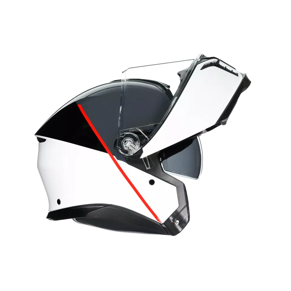 TOURMODULAR BALANCE WHITE/GREY/RED - CASCO MOTO MODULARE E2206 -  - 8