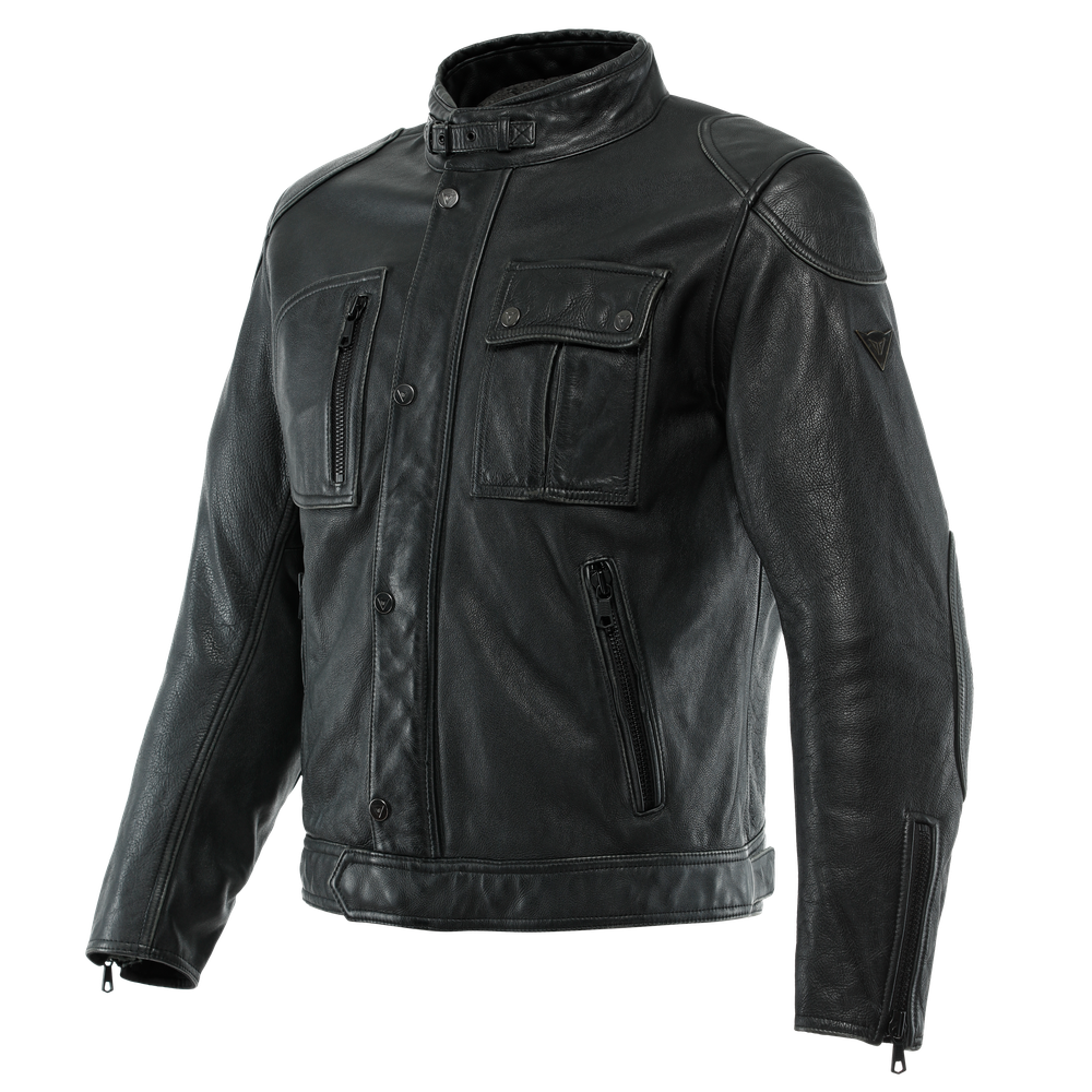 atlas-giacca-moto-in-pelle-uomo-black image number 0