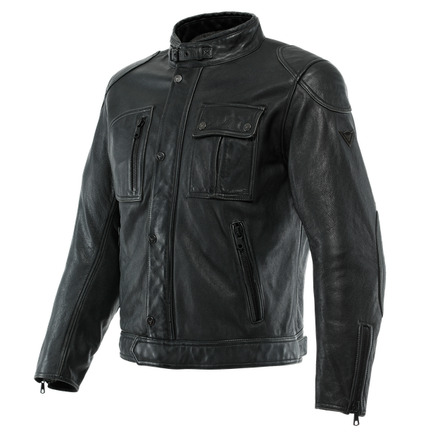 atlas-giacca-moto-in-pelle-uomo-black image number 0