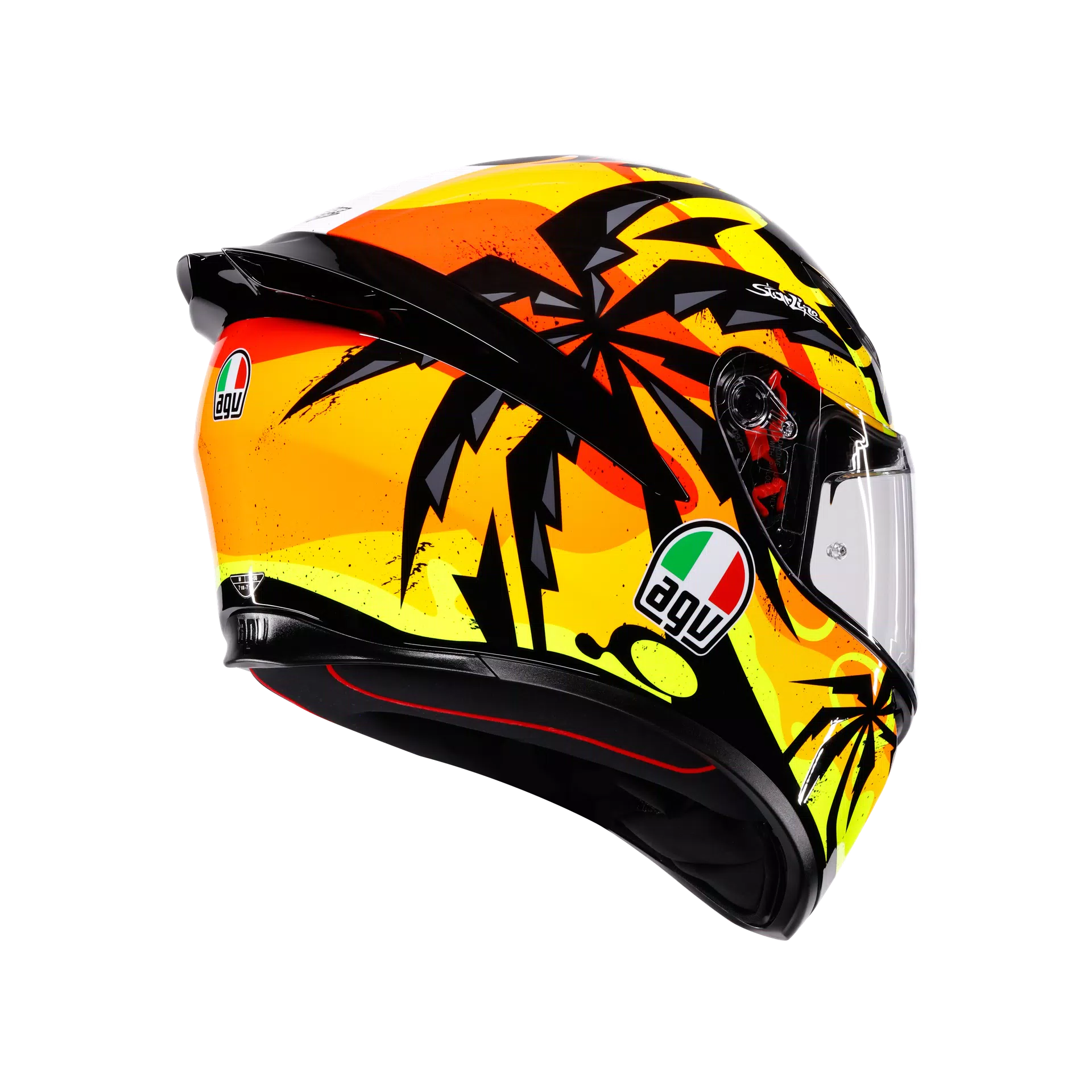 K1 S TROPICRUSH BLACK/ORANGE - MOTORBIKE FULL FACE HELMET DOT (E2206)