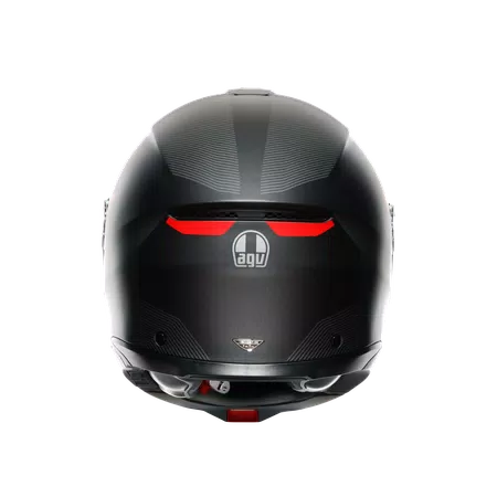 TOURMODULAR FREQUENCY MATT GUNMETAL/RED - MOTORBIKE FLIP UP HELMET E2206 -  - 5