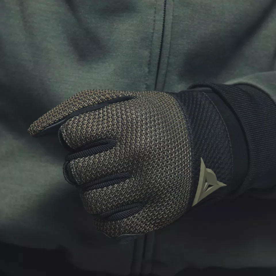 TORINO - MEN'S MOTORCYCLE TEXTILE GLOVES - BLACK/GRAPE-LEAF - 12