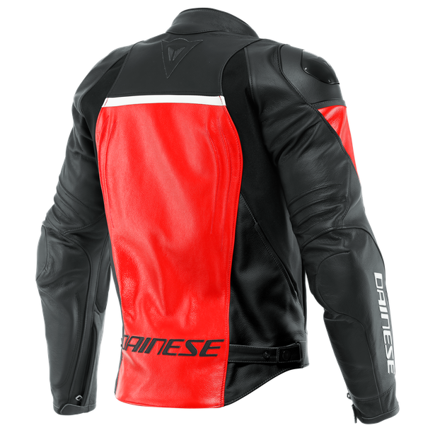 racing-4-leather-jacket-lava-red-black image number 1