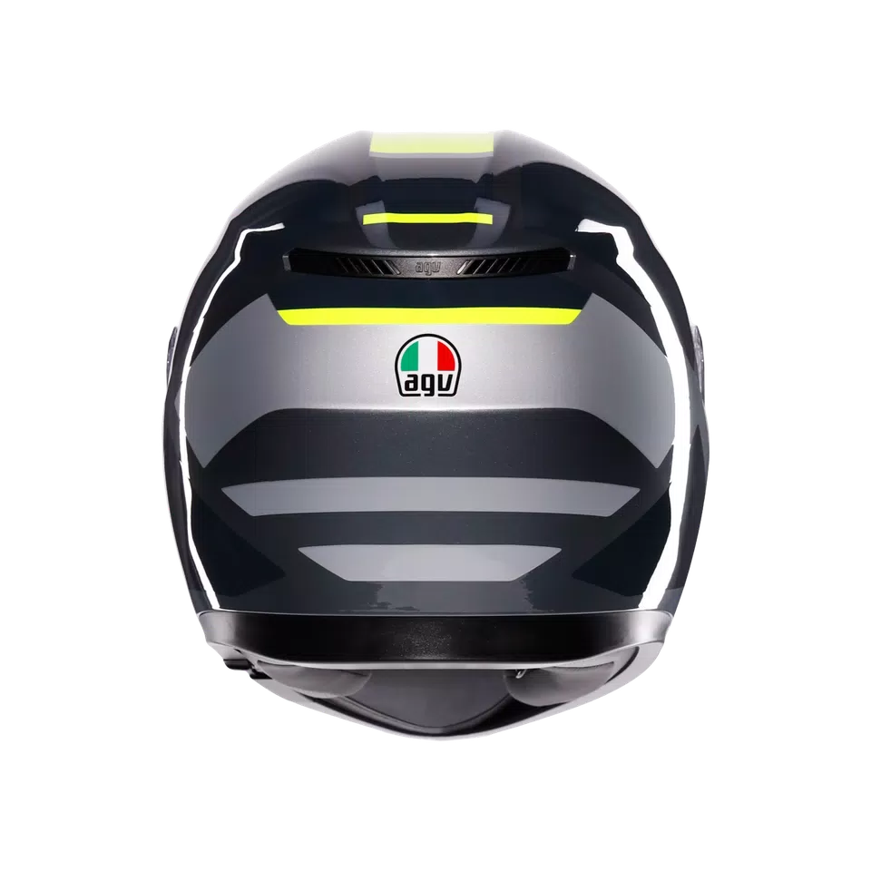 K3 SHADE GREY/YELLOW FLUO - CASQUE MOTO INTÉGRAL E2206 -  - 5
