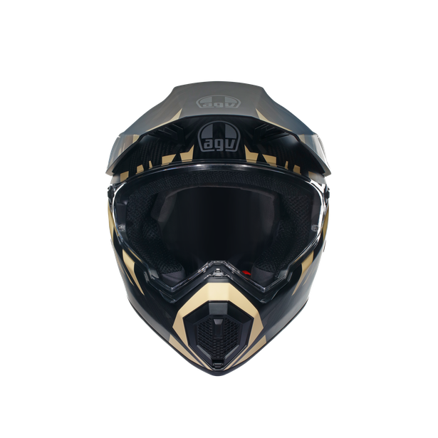 ax9-steppa-matt-carbon-grey-sand-motorbike-full-face-helmet-e2205 image number 1