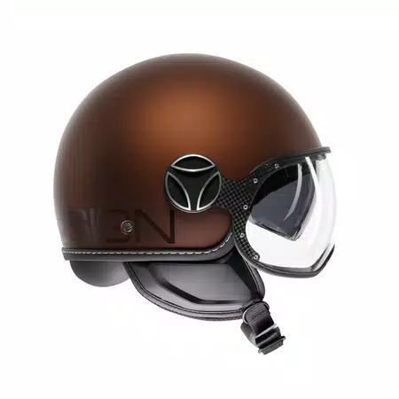 MOMODESIGN FGTR EVO MAT ESPRESSO / NOIR - CASQUE JET AVEC DOUBLE VISIÈRE E2206 -  - 3