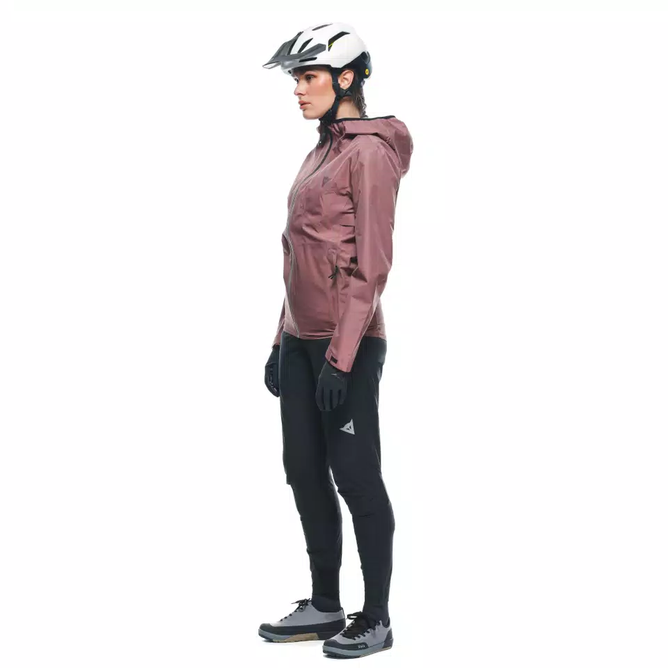 HGC SHELL LIGHT - WOMEN'S WATERPROOF BIKE JACKET - ROSE-TAUPE - 13