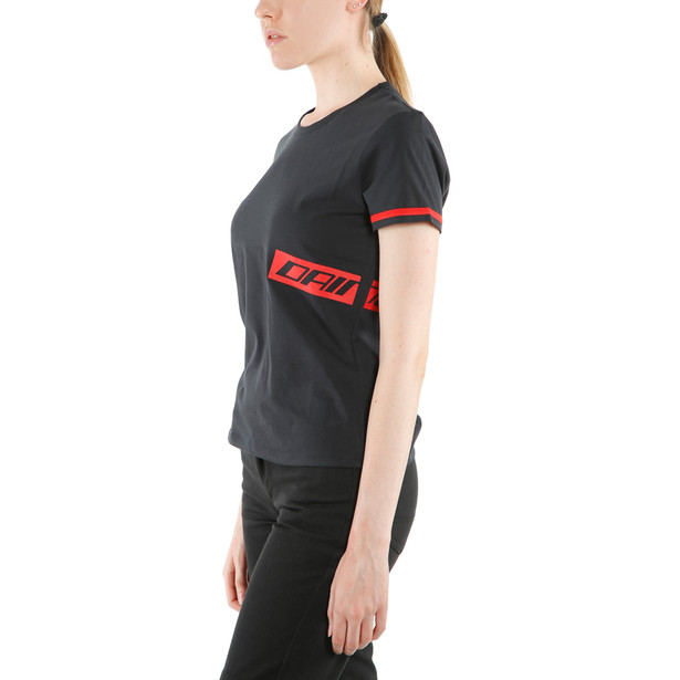 paddock-lady-t-shirt-black-lava-red image number 4