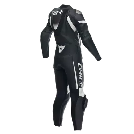 GROBNIK - WOMEN'S 1-PIECE MOTORCYCLE PERFORATED LEATHER SUIT - BLACK/BLACK/WHITE - 2