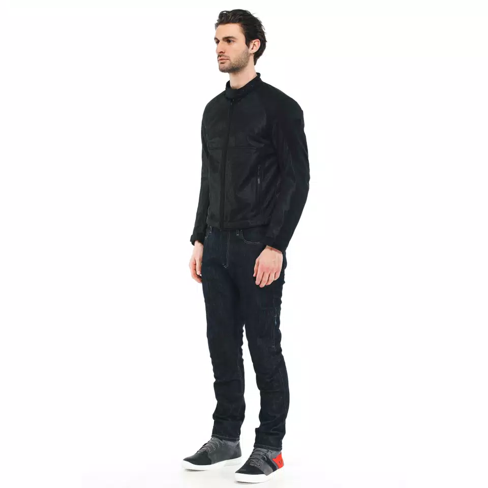 SEVILLA AIR TEX - MEN'S SUMMER MOTORCYCLE JACKET IN FABRIC - BLACK/BLACK - 4