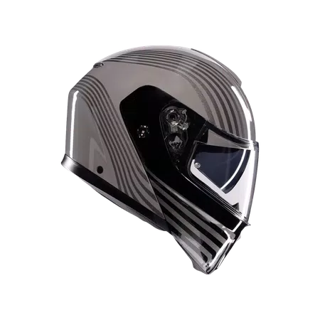 STREETMODULAR ISEO GREY/BLACK - MOTORBIKE FLIP UP HELMET E2206 -  - 3