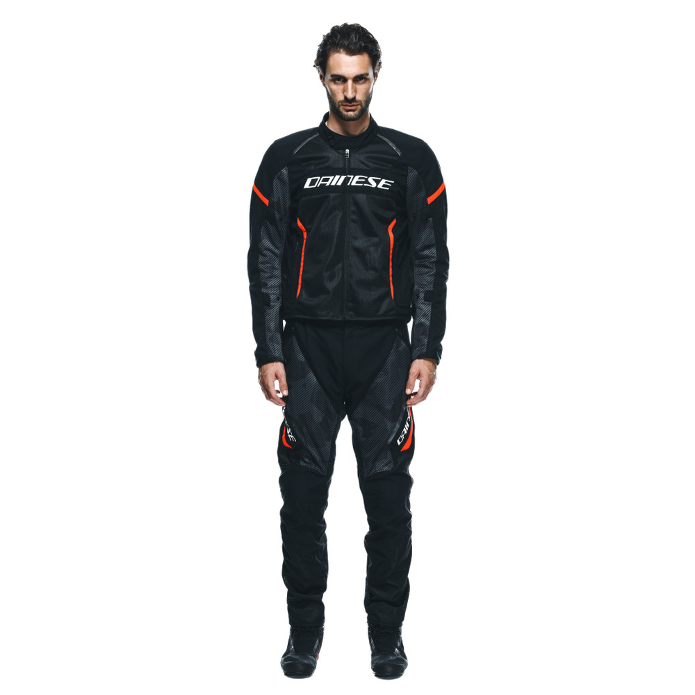 air-frame-3-tex-giacca-moto-estiva-in-tessuto-uomo-black-black-red-fluo image number 2