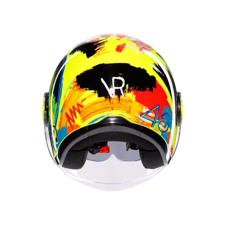 ETERES ROSSI WINTER TEST 2019 - MOTORBIKE OPEN FACE HELMET E2206 -  - 5