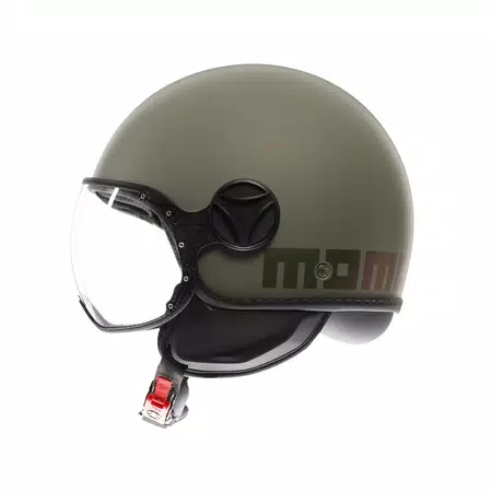 MOMODESIGN FGTR CLASSIC FLIP MATT GREEN / BRONZE - JET HELMET WITH VISOR E2206 -  - 4