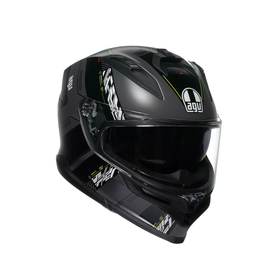 K7 AGV E2206 MPLK - KYBER MATT GREY/YELLOW FLUO -  - 1