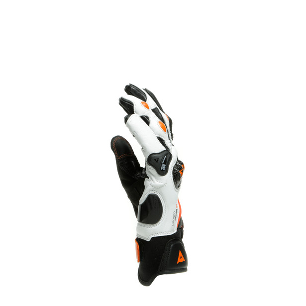 carbon-3-short-gloves-black-white-flame-orange image number 3