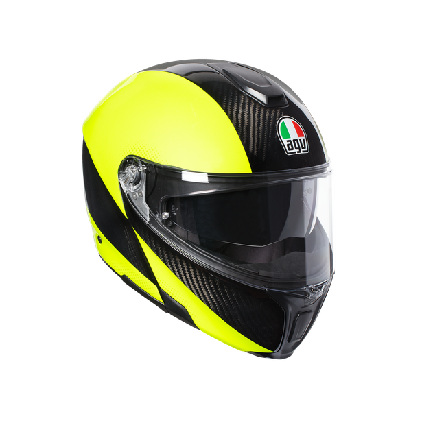 SPORTMODULAR MULTI ECE DOT - HI VIS CARBON/YELLOW FL. - Sportmodular