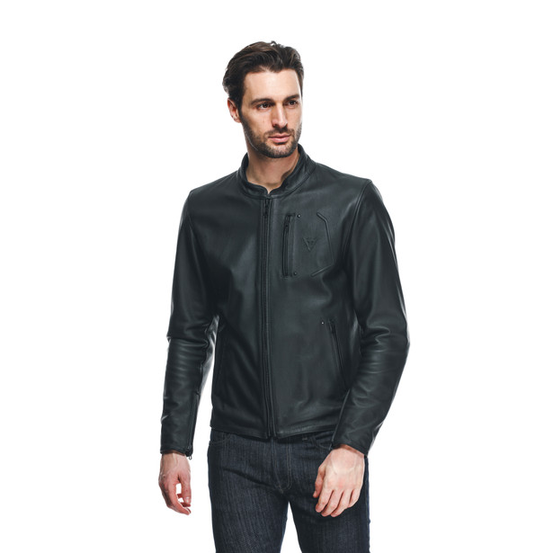 fulcro-giacca-moto-in-pelle-uomo-black image number 4
