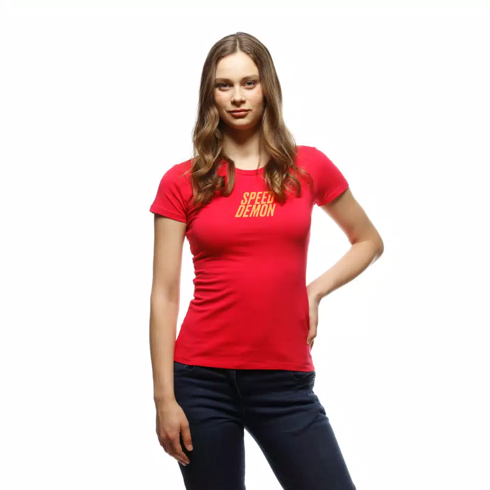 SPEED DEMON VELOCE - WOMEN'S T-SHIRT - BRIGHT ROSE - 7