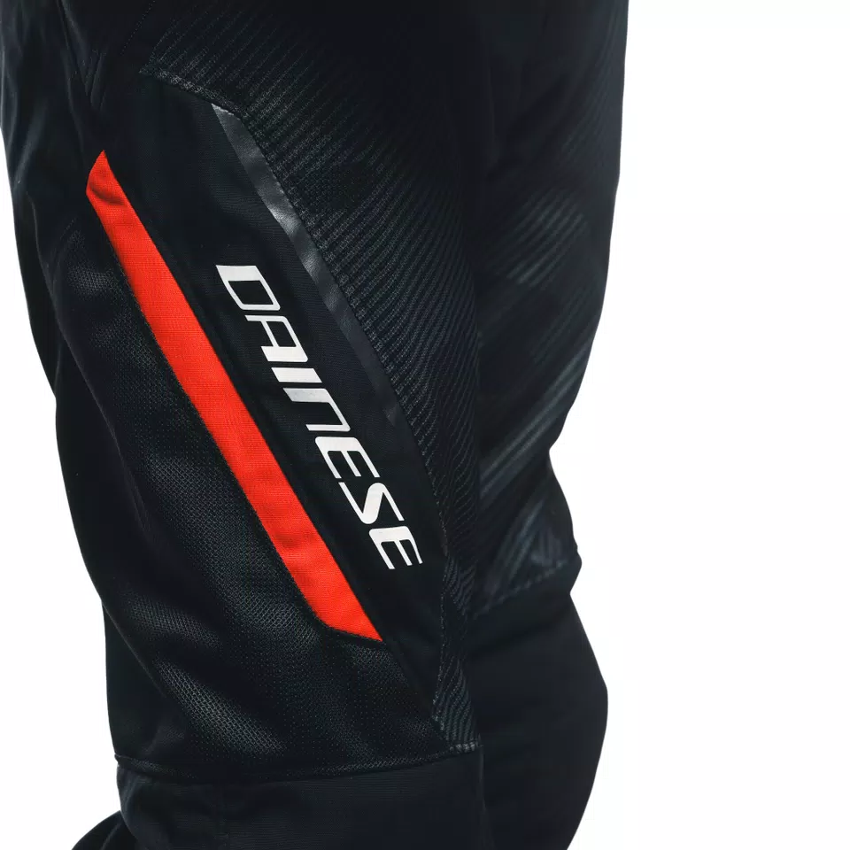 DRAKE 2 SUPER AIR - HEREN MOTORFIETSBROEK VOOR DE ZOMER IN STOF - BLACK/ANTHRACITE/RED-FLUO - 7