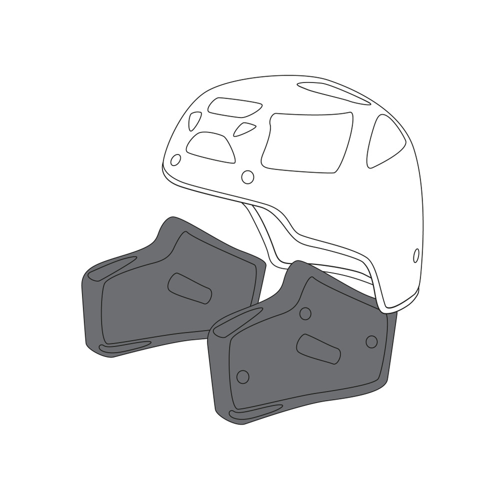 AGV CHEEK PADS AX-8 DUAL EVO (L) - NEUTRAL | Dainese