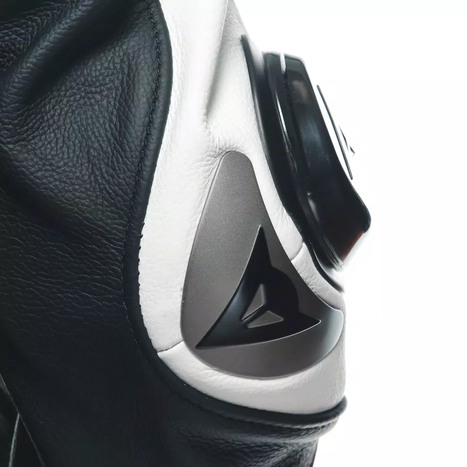 LAGUNA SECA 5 2PCS LEATHER SUIT - BLACK/WHITE/LAVA-RED - 24