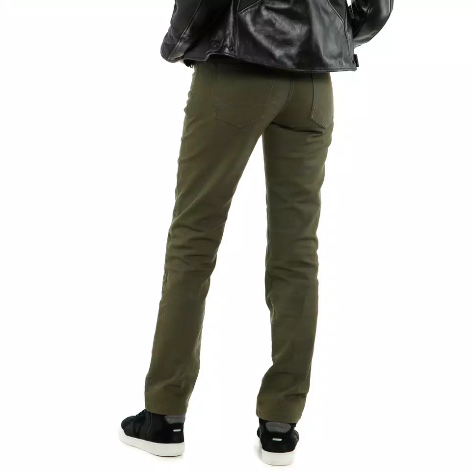 CASUAL REGULAR - WOMEN'S MOTORCYCLE PANTS IN FABRIC - OLIVE - 6