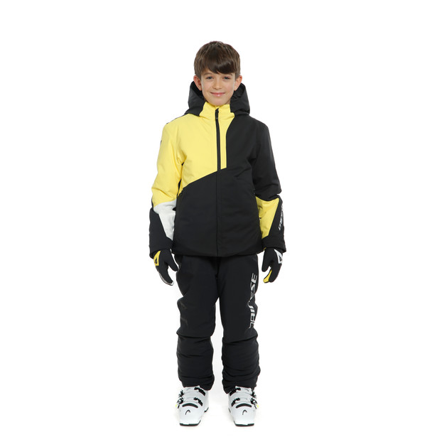 hp-flake-ribbo-kid-jacket-black-taps-vibrant-yellow image number 2