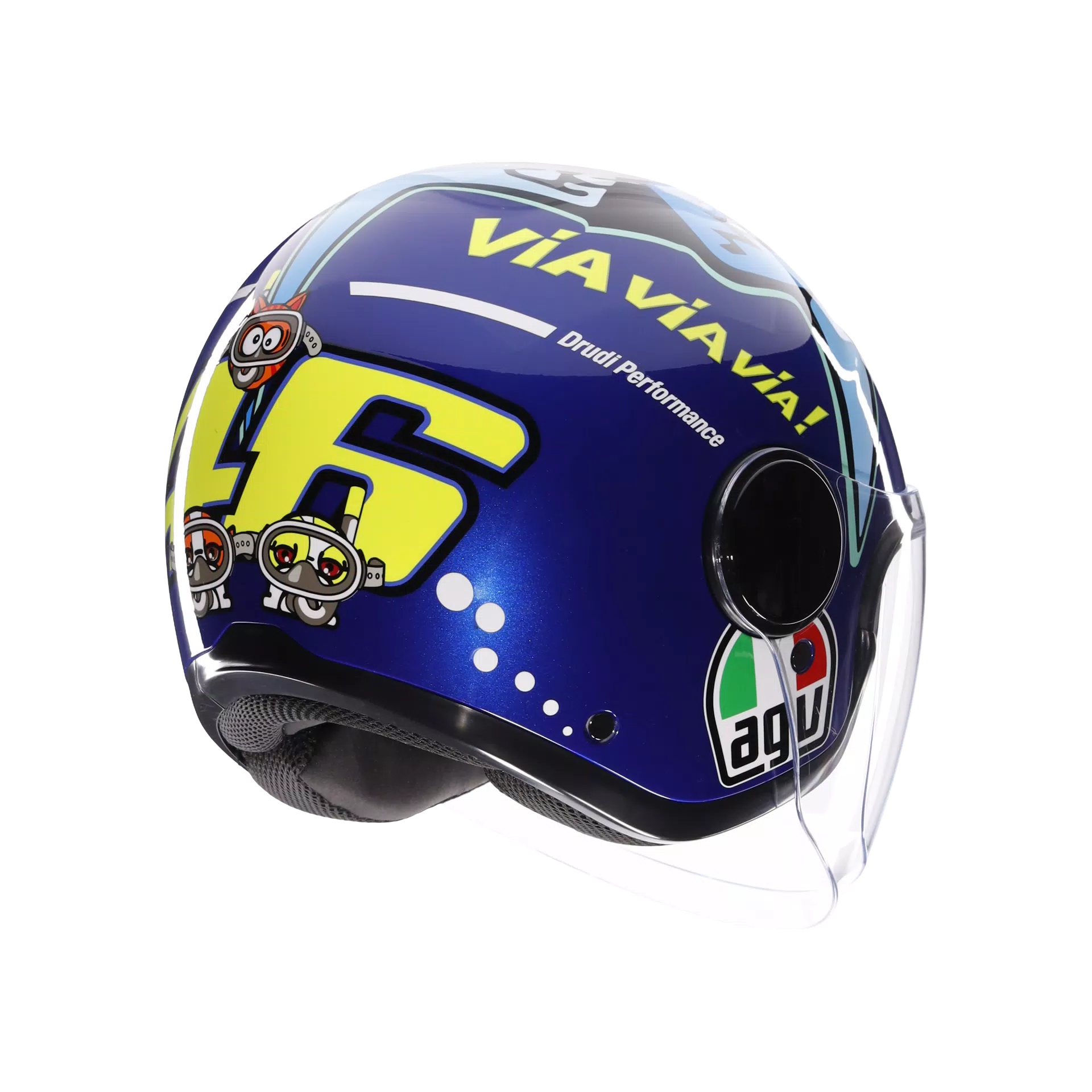 ETERES ROSSI MISANO 2015 - MOTORBIKE OPEN FACE HELMET E2206