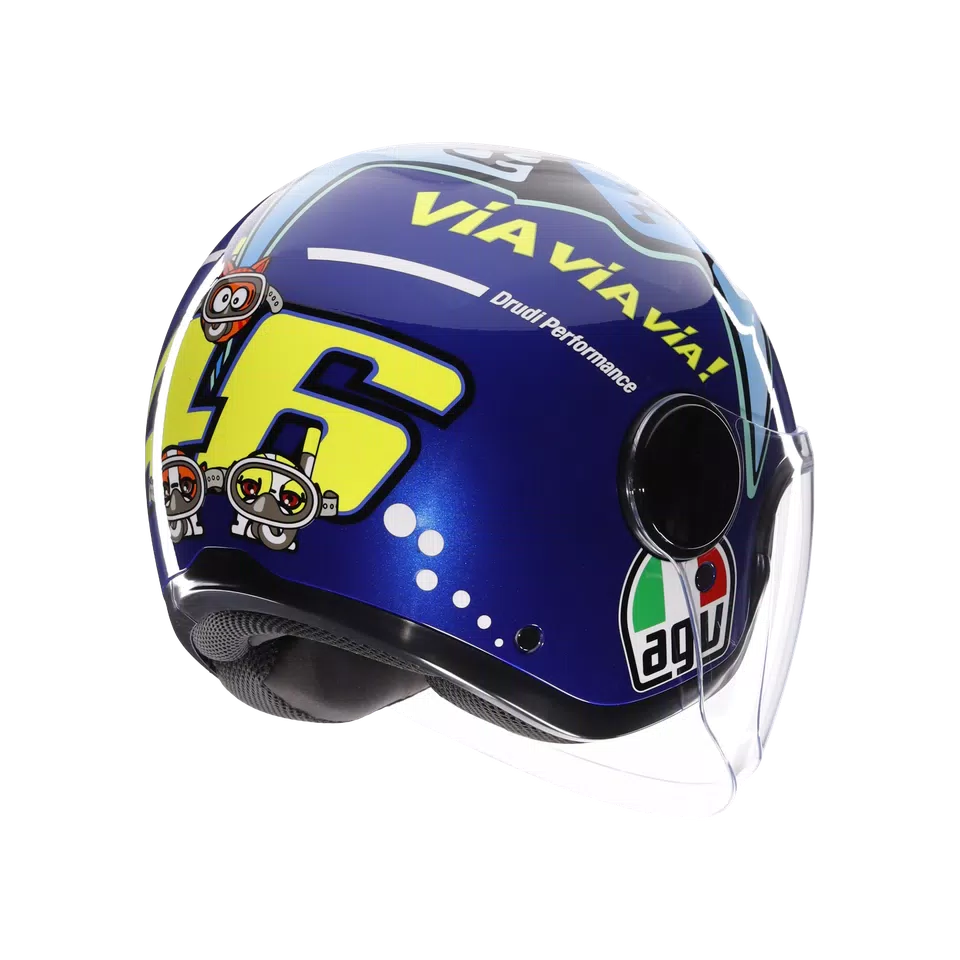 ETERES ROSSI MISANO 2015 - MOTORBIKE OPEN FACE HELMET E2206 -  - 6