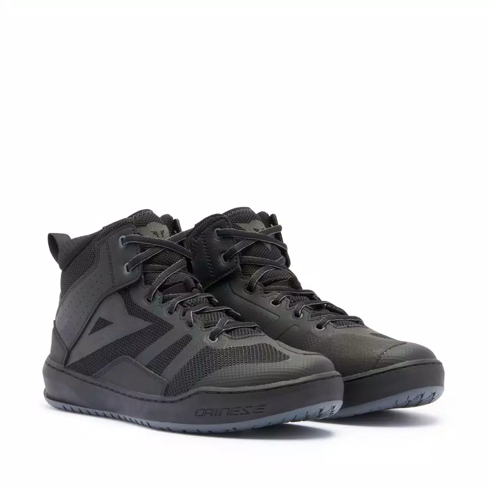 SUBURB AIR - MEN'S SUMMER MOTORCYCLE SHOES IN FABRIC - BLACK/BLACK - 1