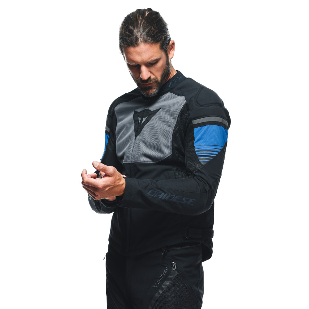 air-fast-tex-giacca-moto-estiva-in-tessuto-uomo-black-gray-racing-blue image number 5