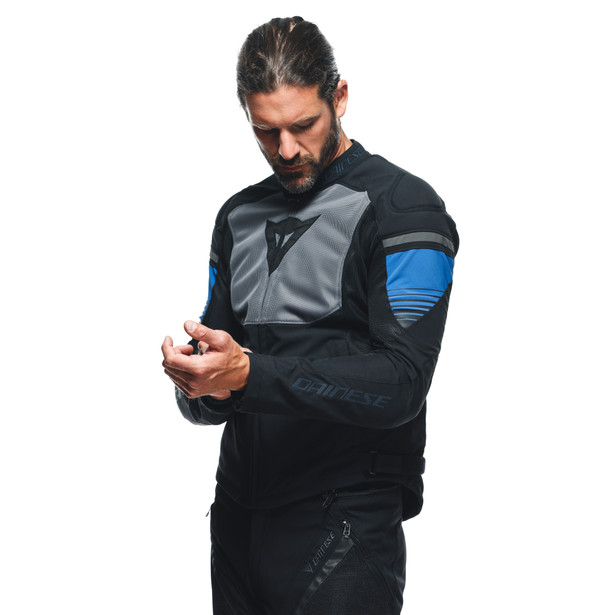air-fast-tex-giacca-moto-estiva-in-tessuto-uomo-black-gray-racing-blue image number 5