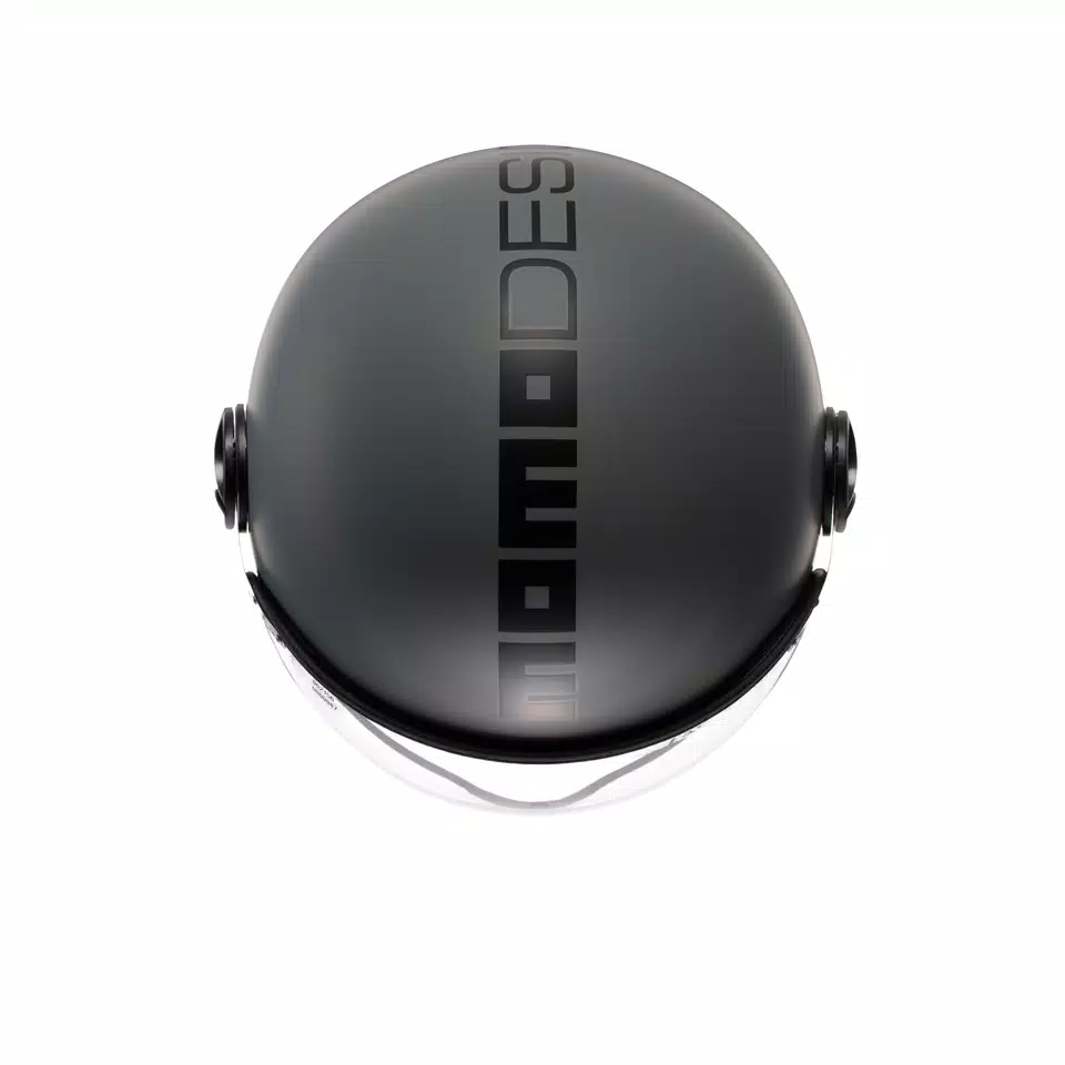 MOMODESIGN FGTR CLASSIC MATT GREY / BLACK - JET HELMET WITH VISOR E2206 -  - 6