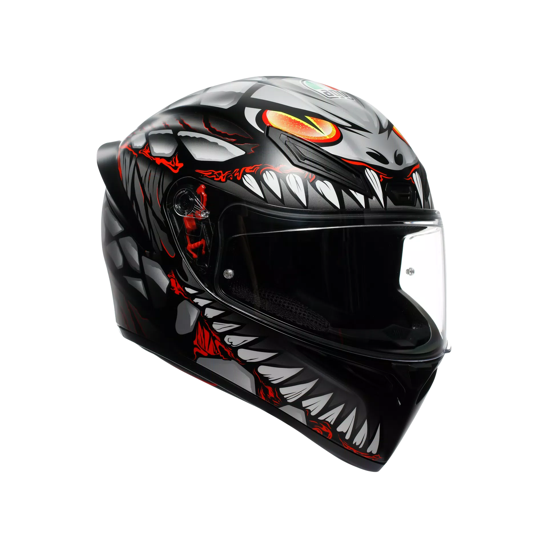 K1 S E2206 - LYZARD MATT BLACK/GREY/RED