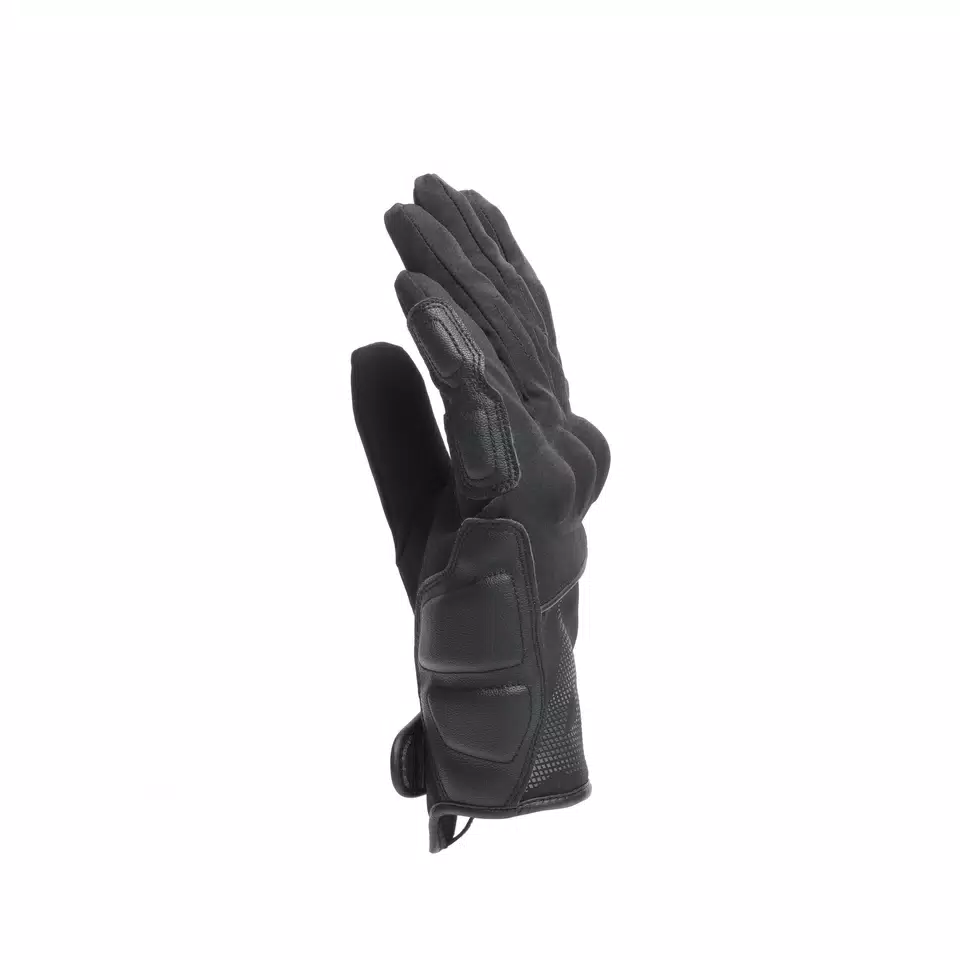 UDINE WP - MEN'S WATERPROOF MOTORCYCLE GLOVES - BLACK/REFLEX - 4