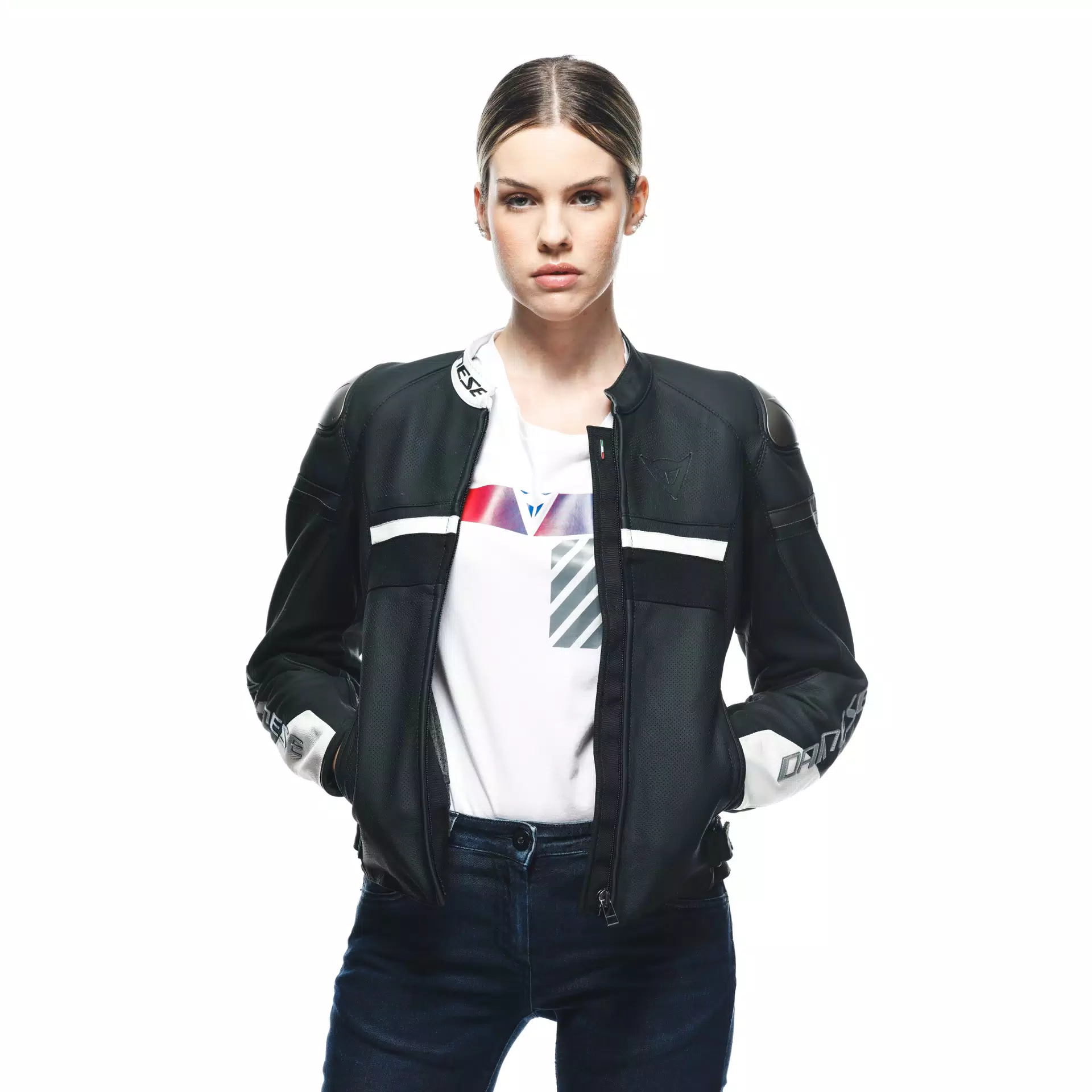 RAPIDA LADY LEATHER JACKET PERF.