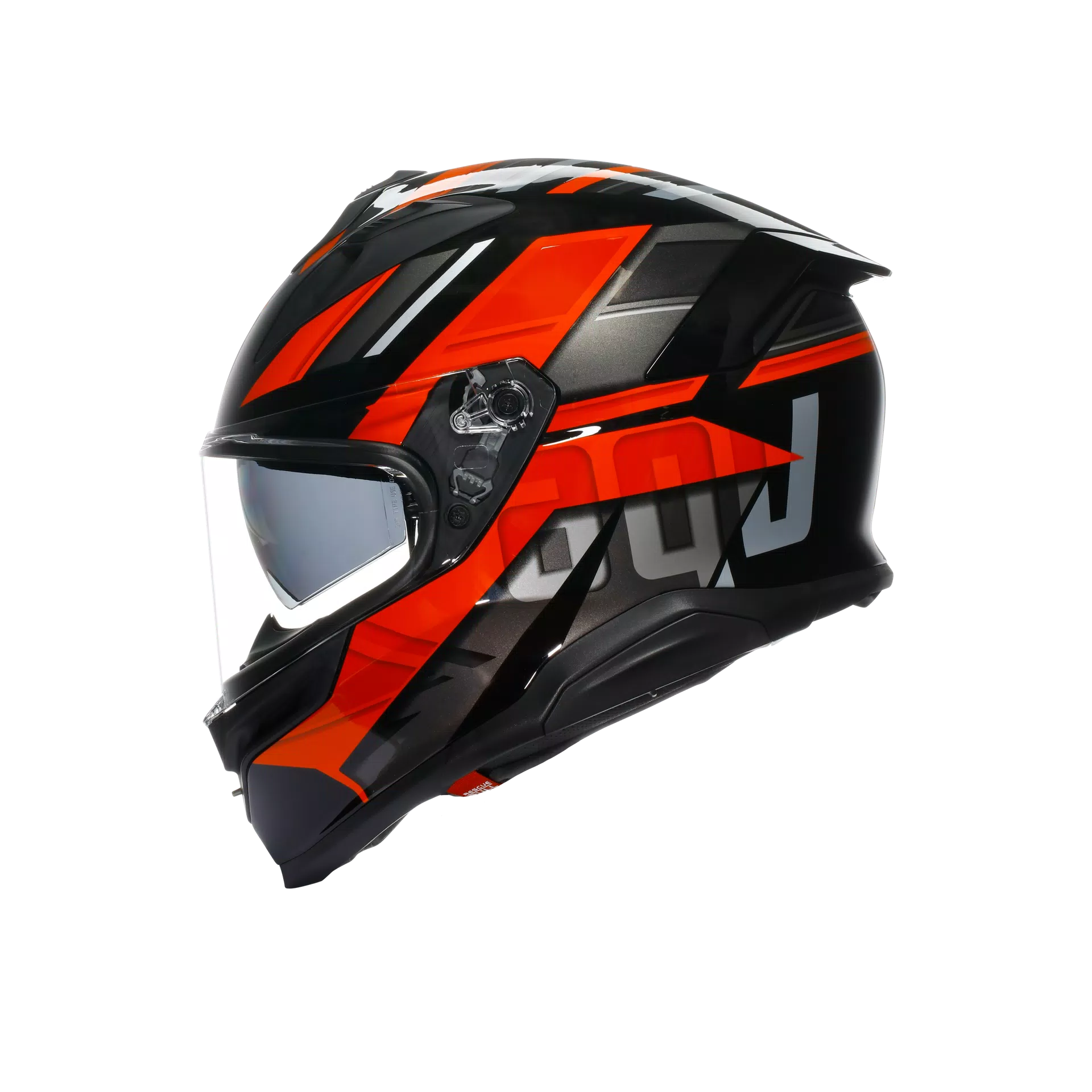K7 MPLK TAURAX BLACK/RED - MOTORBIKE FULL FACE HELMET E2206