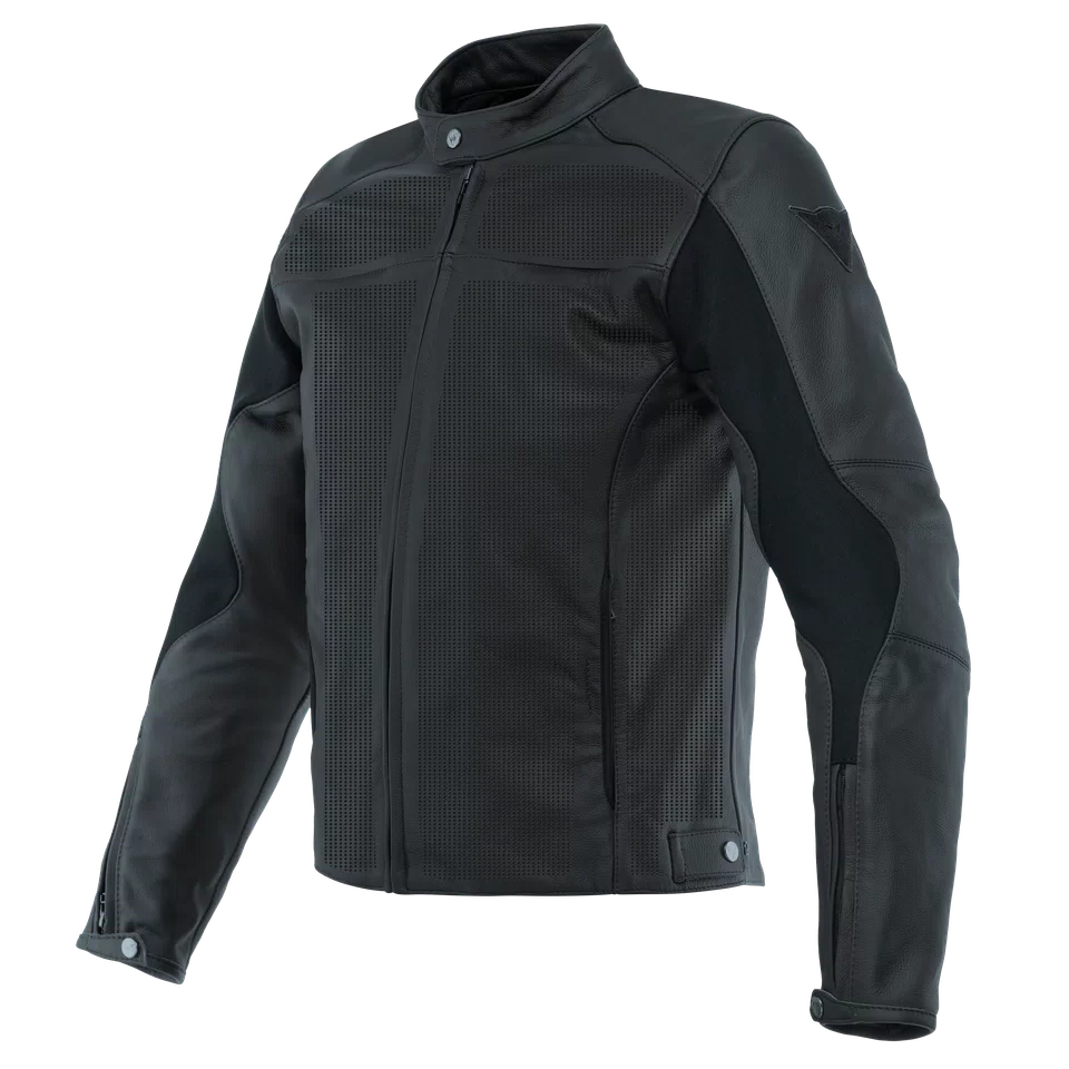 RAZON 2 PERF. LEATHER JACKET BLACK Dainese