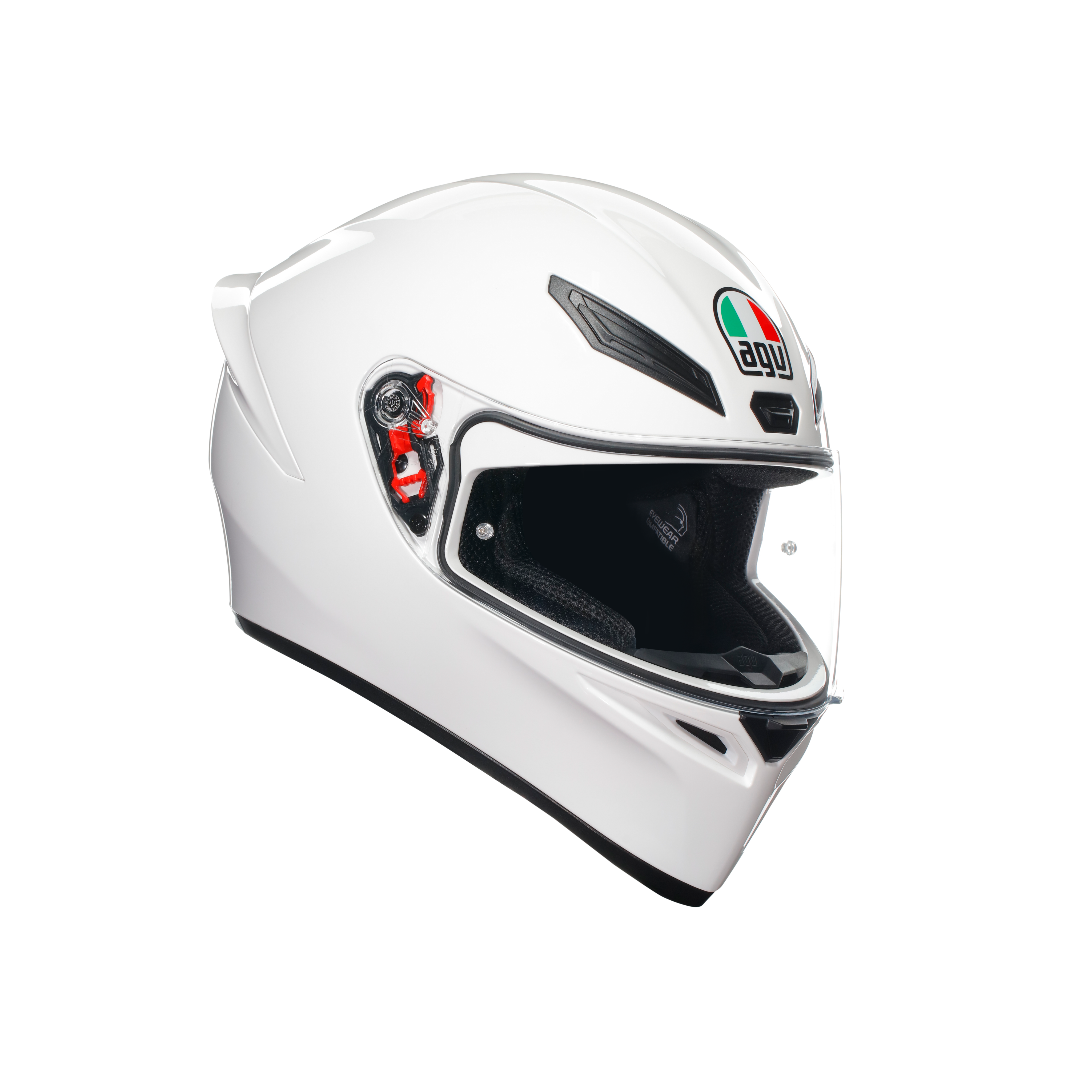 K1 S WHITE - MOTORBIKE FULL FACE HELMET DOT (E2206) | AGV