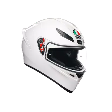 K1 S WHITE - MOTORBIKE FULL FACE HELMET DOT (E2206) -  - 1