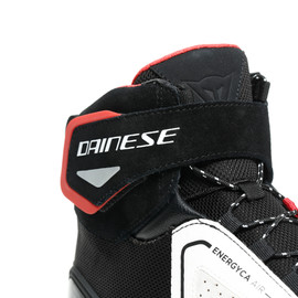 ENERGYCA AIR SHOES BLACK/WHITE/LAVA-RED- Leather